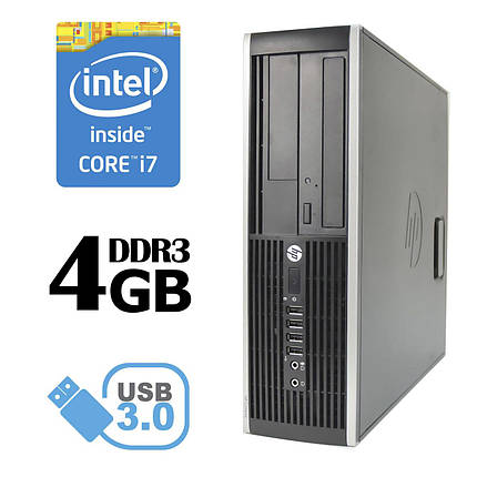 HP Compaq Elite 8300 SFF / Intel® Core™ i7-3770 (4 (8) ядра по 3.40 - 3.90 GHz) / 4 GB DDR3 / 160 GB HDD, фото 2