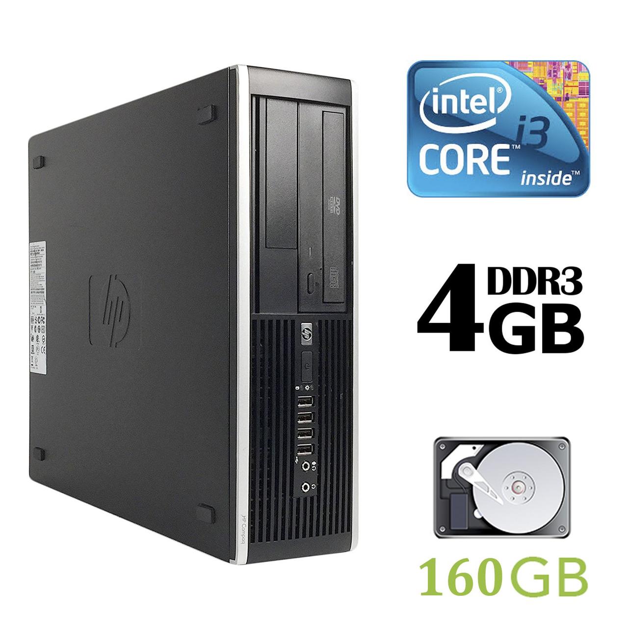 HP Compaq 6200 Pro SFF/Intel® CoreTM i3-2100 (4) ядра по 3.10 GHz) / 4 GB DDR3 / 160 GB HDD