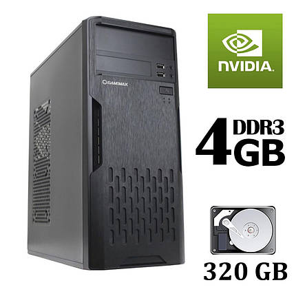 GameMax ET210 Tower / AMD Athlon™ II X4 840 (4 ядра по 3.1 GHz) / 4 GB DDR3 / 320 GB HDD / nVidia GeForce GT 710 (1GB DDR3), фото 2