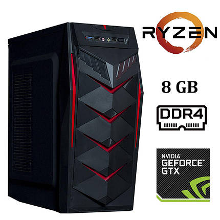Frontier JUMBO MT / AMD Ryzen™ 3 1200 (4 ядра по 3.1 - 3.4 GHz) / 8 GB DDR4 / 1000 GB HDD / nVidia GeForce GTX 1050 Ti (4 GB GDDR5 128 bit), фото 2