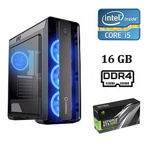 GameMax Moonlight-B Blue Tower / Intel® Core™ i5-7400 (4 ядра по 3.0 - 3.5 GHz) / 16 GB DDR4 / 120 GB SSD+2000 GB HDD / nVidia GeForce GTX 1080 (8 GB, фото 2