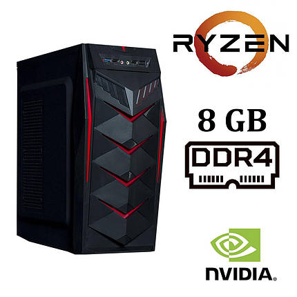Frontier JUMBO MT / AMD Ryzen™ 3 1300X (4 ядра по 3.5 - 3.7 GHz) / 8 GB DDR4 / 1000 GB HDD / nVidia GeForce GT 1030 (2GB GDDR5), фото 2