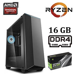 DeepCool Earlkase RGB V2 Tower / AMD Ryzen™ 5 2400G (4 (8) ядра по 3.6 - 3.9 GHz) / 16 GB DDR4 / 1000 GB HDD / nVidia GeForce GTX 1080 (8 GB GDDR5 256, фото 2
