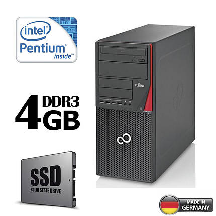 Fujitsu Esprimo P720 Tower / Intel® Pentium® G3220 (2 ядра по 3.0 GHz) / 4GB DDR3 / 120GB SSD НОВИЙ / VGA, DVI, DP, USB 3.0, фото 2