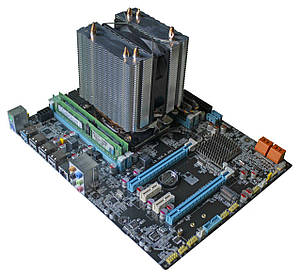 Материнська плата E5-3.2S1 / socket LGA2011 з процесором Intel Xeon E5-2670 V2 / 10(20) ядер по 2.5-3.3 GHz / 25Mb cache і 16GB DDR3 ECC RAM, фото 2