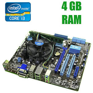 Материнська плата Asus p7h55-m lx / LGA 1156 / Intel Core i3-530 (2(4)ядра по 2.93 GHz) / 4 MB cache і 4 GB DDR3, фото 2