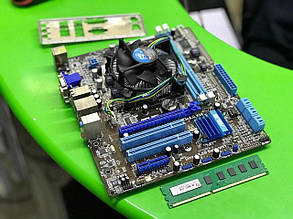 Материнська плата Asus p7h55-m lx / LGA 1156 / Intel Core i3-530 (2(4)ядра по 2.93 GHz) / 4 MB cache і 4 GB DDR3, фото 2