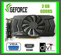 MSI nVidia GeForce GTX 750 Ti / 2GB GDDR5 / 128-bit / DVI, VGA, HDMI