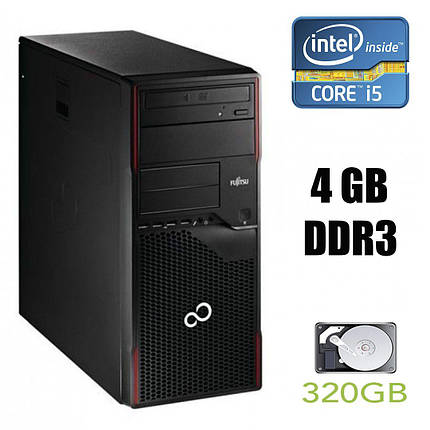 Fujitsu ESPRIMO p500 Tower / Intel Core i5-2400 (4 ядра по 3.1-3.4 GHz) / 4 GB DDR3 / 320 GB HDD, фото 2
