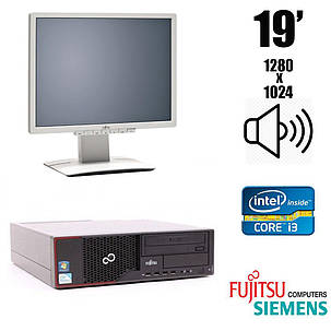 Fujitsu e710 Desktop / Intel Core i3-2120 (2 (4) ядра по 3.30 GHz) / 4 GB DDR3 / 500 GB HDD + Монітор Fujitsu-Siemens B19-6 LED / 19" / 1280х1024 /, фото 2