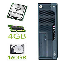 Fujitsu-Siemens ESPRIMO E7935 SFF / Intel Core2Quad Q6600 (4 ядра по 2.4 GHz) / 4 GB DDR2 / 160 GB HDD + Монітор Fujitsu b19-5 / 19" / 1280*1024 / DVI,, фото 2