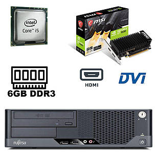 Fujitsu e9900 SFF/ Intel Core i5-650 (2(4) ядра з 3.2-3.46 GHz) / 6 GB DDR3 / 250 GВ HDD / nvidia GeForce GT 1030 2Gb DDR4 (HDMI/DVI) new, фото 2