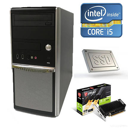 EuroCom Tower / Intel Core i5-660 (2(4) ядра по 3.33-3.6 GHz) / 8GB DDR3 / 240GB SSD new / new! nVidia GeForce GT 1030 2GB GDDR5, фото 2