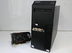 Lenovo m81 Tower / Intel Core i5-2400 (4 ядра по 3.1-3.4 GHz) / 6 GB DDR3 / 320 GB HDD / GeForce GTX 1050 Ti 4GB GDDR5 (HDMI, DVI, DP) / БЖ 400W, фото 2