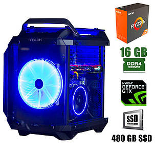 Vinga Limpid / AMD Ryzen 7 2700 (8(16)ядер з 3.2 - 4.1 GHz) / 16GB DDR4 / 480GB SSD / GeForce GTX 1660 TI 6GB / 600W, фото 2