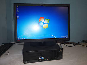 Fujitsu-Siemens ESPRIMO E7935 / Intel Core2Quad Q6600 (4 ядра по 2.4 GHz) / 4 GB DDR2 / 250 GB HDD + Монітор Lenovo LT2252pwA / 22" (1680x1050) 16:10, фото 2