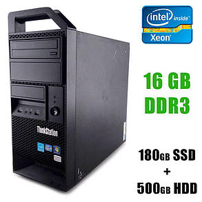Lenovo ThinkStation E31 MT / Intel® Xeon® E3-1220 (4 ядра по 3.1 - 3.4 GHz) / 16GB DDR3 / 180GB SSD+500GB HDD, фото 2