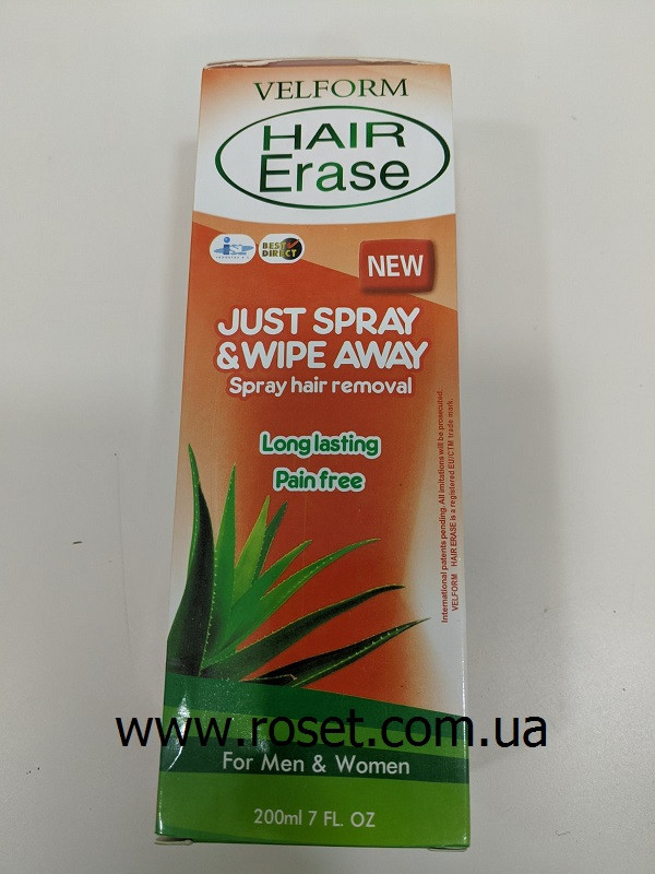 Спрей депилятор Velform Hair Erase (ID1213531146), цена 200 ₴, купить