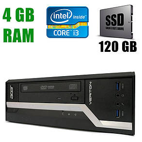 Acer Veriton X2631G DT / Intel Соге i3-4130 (2(4)ядра по 3.40 GHz)/ 4GB DDR3 / new! 120GB SSD / VGA, DP, USB 3.0, фото 2