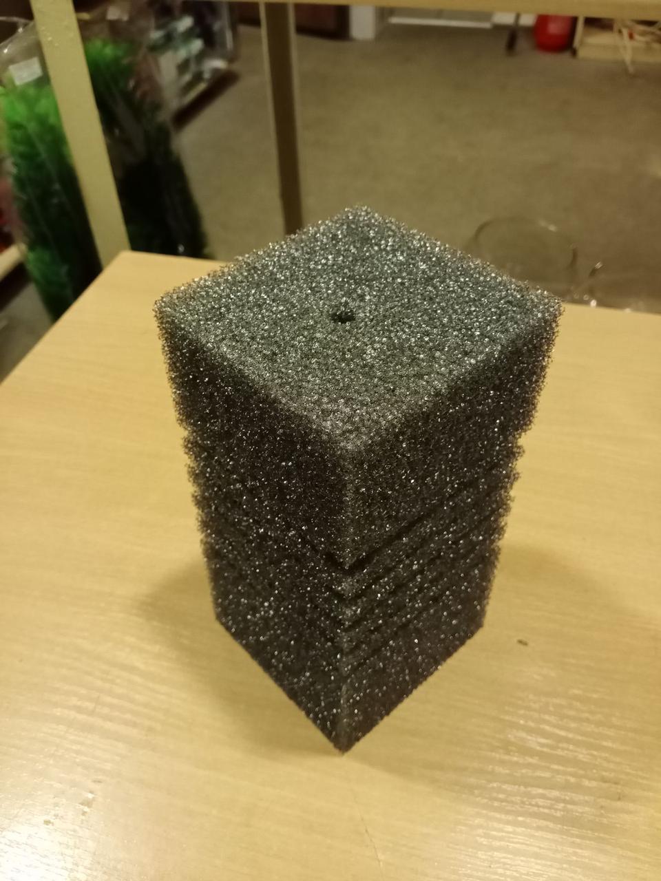 Губка, мочалка среднепористая прямокутна 10*10*20 см