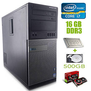 Dell Optiplex 7010 Tower / Intel Core i7-3770 (4 (8) ядра по 3.40 - 3.90 GHz) / 16 GB DDR3 / 120 GB SSD +500 GB HDD / nVidia GeForce GTX 1070 8 GB, фото 2