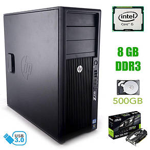 HP Z220 Tower / Intel Core i5-3470 (4 ядра по 3.1-3.8 GHz) / 8gb DDR3 / 500 GB HDD / nVidia GeForce GTX 1060 3 GB GDDR5 192-bit / USB 3.0, фото 2