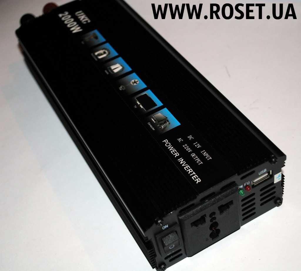 Інвертор перетворювач напруги - UKC Inverter I-Power SSK 2000W