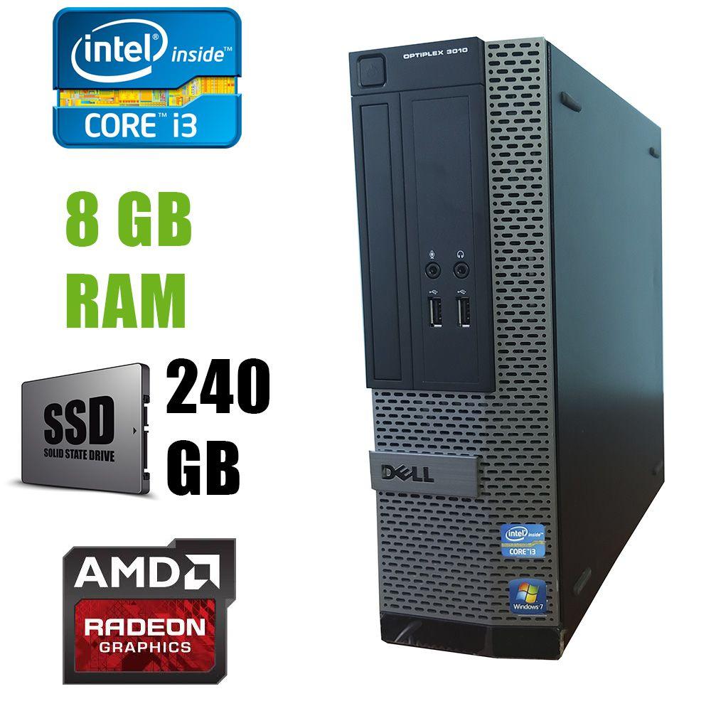 Dell 3010 SFF / Intel Core i3-3220 (2(4)ядра по 3.30GHz) / 8 GB DDR3 / new! 240 GB SSD / AMD Radeon HD 7470 1GB GDDR3 64bit