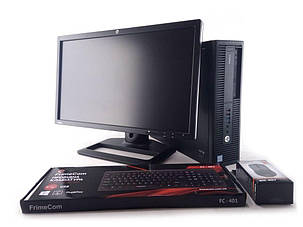 HP EliteDesk 800 G1 SFF / Intel Core i5-4400 (4 ядра по 3.10-3.30GHz) / 8 GB RAM / 240 GB SSD / AMD Radeon HD7500 1 GB + Монітор HP ZR2240w / 22", фото 3