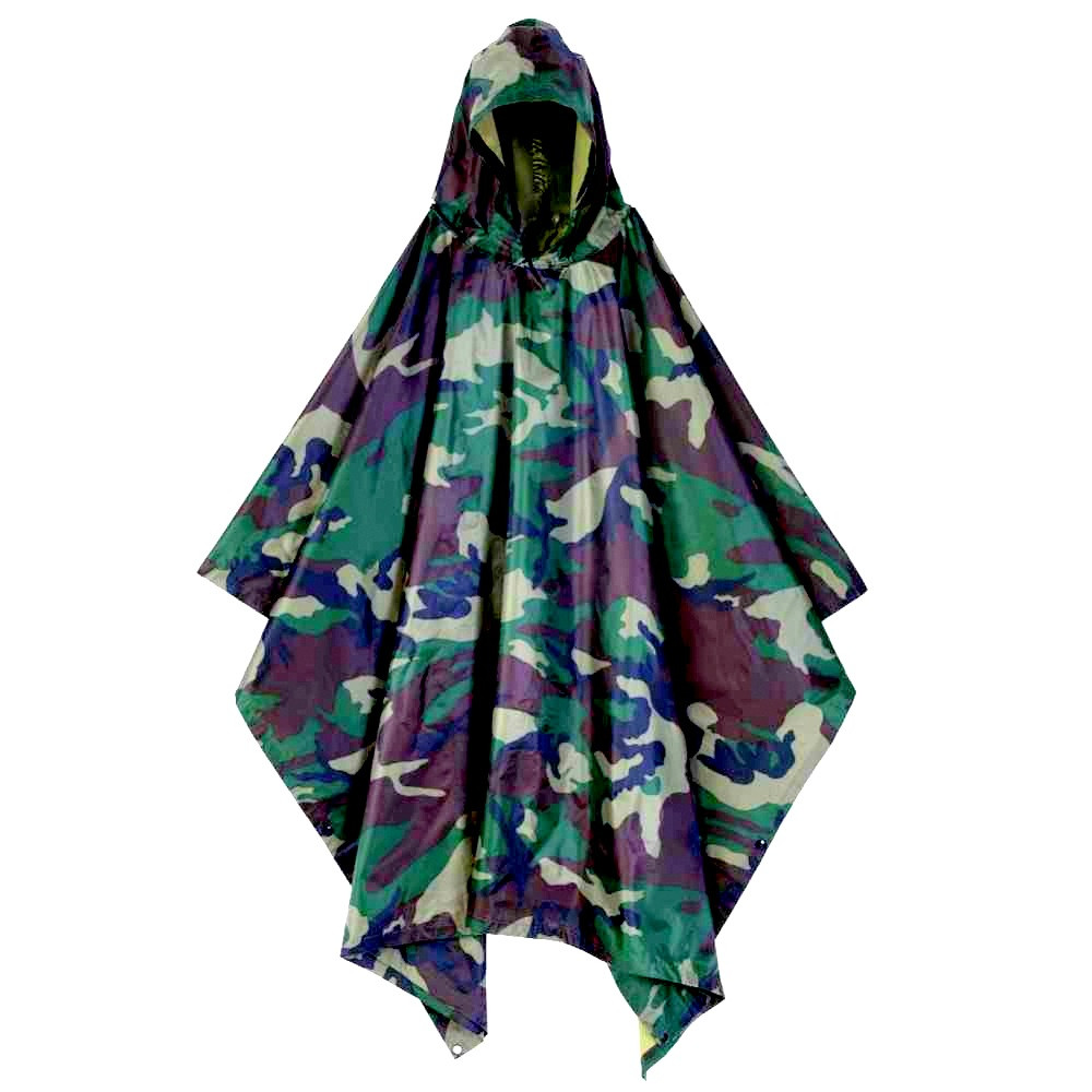 Армійський прогумований плащ-пончо для захисту від дощу