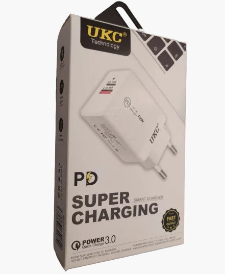 Адаптер Fast Charge 220v18w APD 889 USB+Type-C