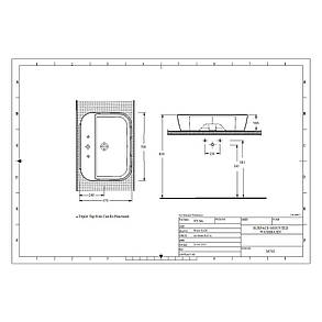 Компактна Раковина Lemas Nysa 70 cm Lavabo 36701, фото 2