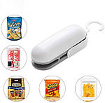 Запаювач пакетів Adna Mini Pack 2в1 ручний запайщик пакетів побутовий. Білий, фото 6