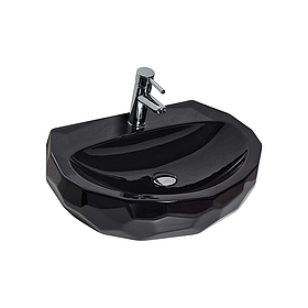 Кольорова раковина Lemas Diamas 60 cm Washbasin-87601 Black