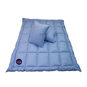 Тепла Ковдра з Premium еко-пуху двоспальна 175х210см. тканина бавовна