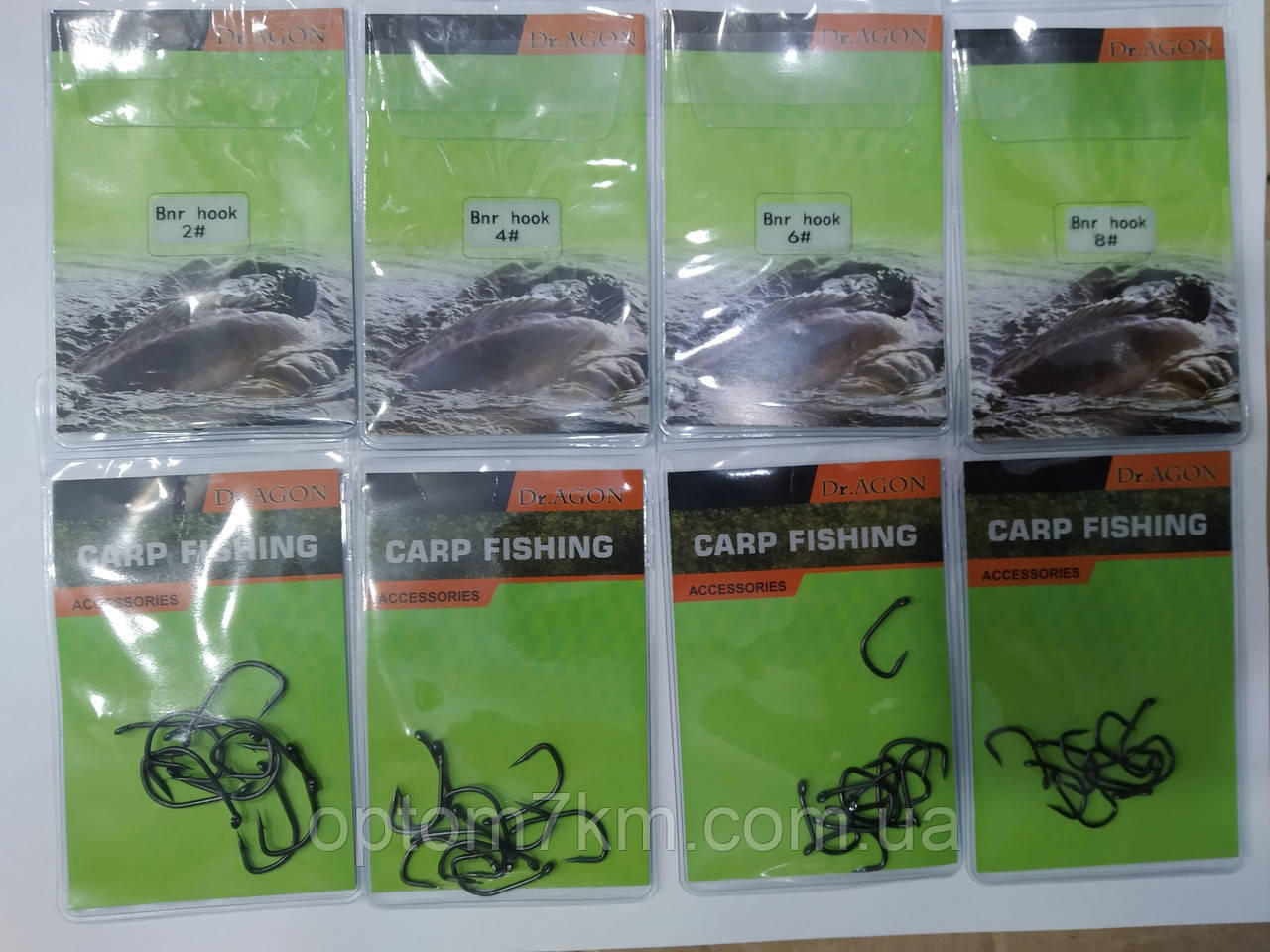 Гачки коропові Teflon BNR hook No 2, No4 No6 No8