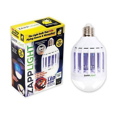 Лампа знищувач комах Zapp Light (White) | світлодіодна протимоскітна лампа 2 в 1