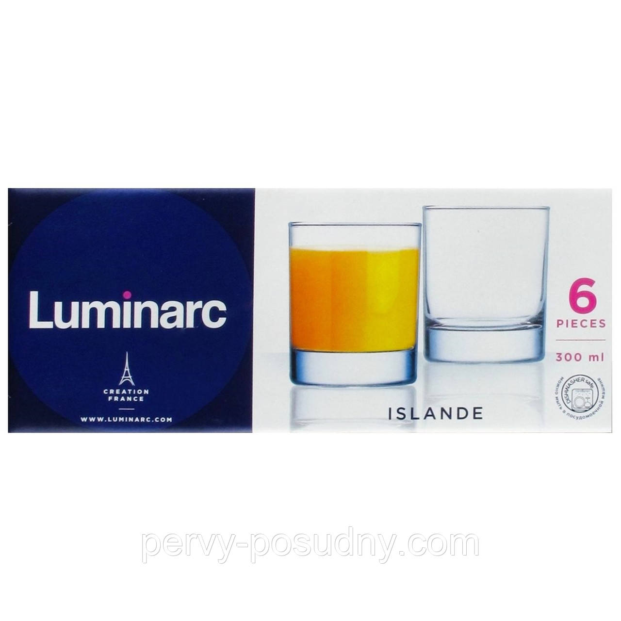 Набір низьких склянок Luminarc Islande 300 мл 6 шт J0019