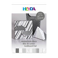 Бумага для дизайна A4 Heyda 21х29,7см 100-220г/м2 серый матовый набор 20шт (4005329142420)