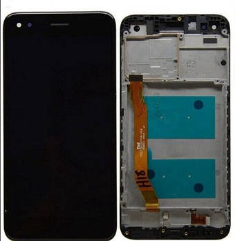 LCD Дисплей Модуль Екран для Huawei Nova Lite 2017, Y6 Pro 2017, P9 Lite mini + тачскрин, чорний із рамкою