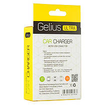 АЗУ Gelius Ultra Edition USB + MicroUSB 1A Black 1.2 m, фото 2