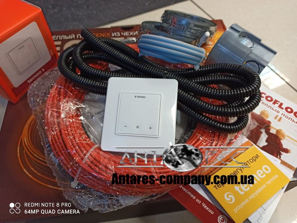 Тонкий кабель в стяжку, або в плитковий клей Fenix ADSV182200 ( 12 м. кв ), фото 1