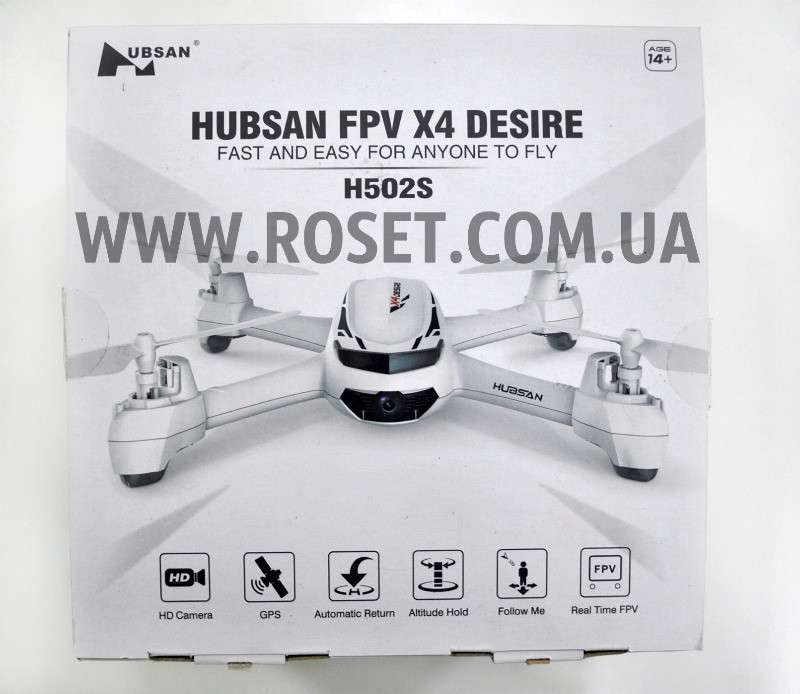 Квадрокоптер HubSan FPV X4 Desire H502S