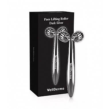 Роликовий масажер для обличчя WellDerma Face Lifting Dark Silver Roller, фото 2