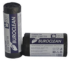 Пакеты для мусора Buroclean 160л10шт Eurostandart черные 10200052