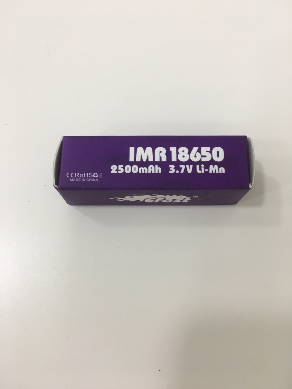 Акумуляторна батерея Efest 3.7V 18650 2500 mah - перезарядна батарейка - фото 5 - id-p1014416053