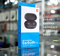 УЦЕНКА Беспроводные наушники Xiaomi Mi True Wireless Earbuds Basic Оригинал БРАК кнопка залипает и царапанная