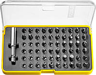 Набор бит 61 предмет CR-V, с магнитным адаптером, "SuperUniversal" STAYER 26084-H61