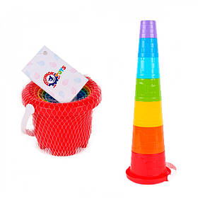 Дитяча іграшка Пірамідка, ТМ ТехноК, арт.6962, 6962