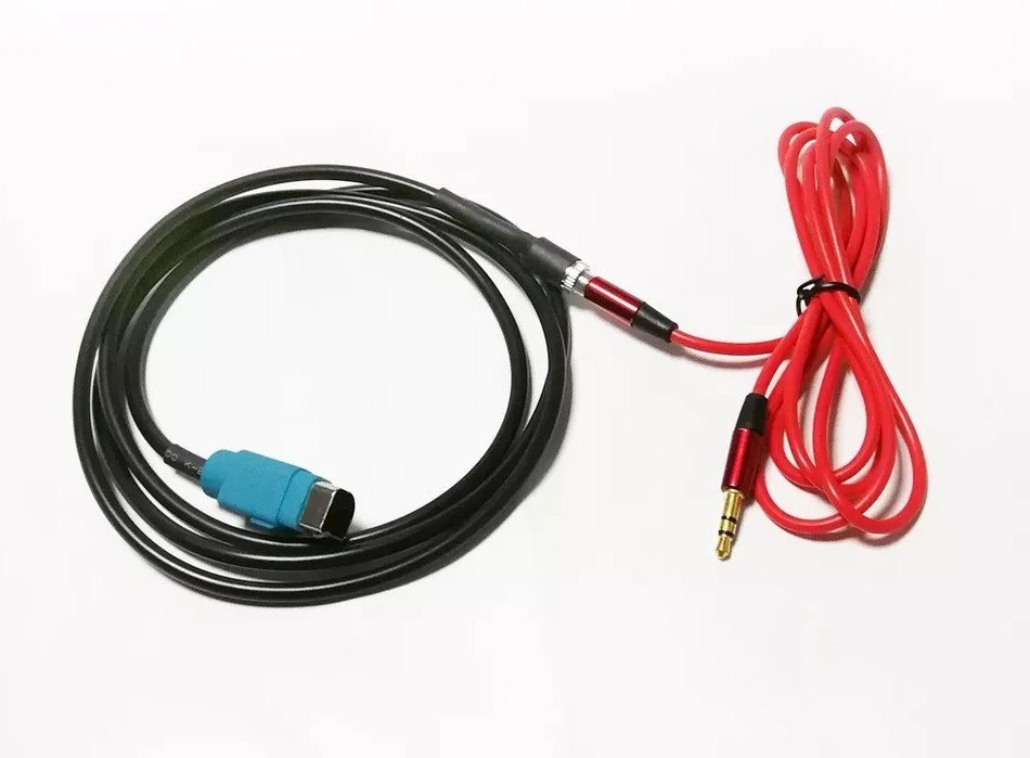 КАБЕЛЬ AUX ALPINE KCE-236B CDA-9884 CDA-9886M Alpine KCE-237B 3.5 mm вхід + aux кабель, фото 1